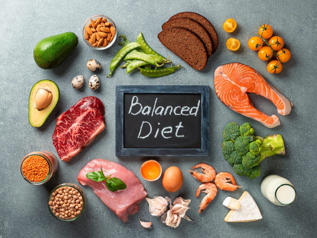 balanced diet - healthy weight gain